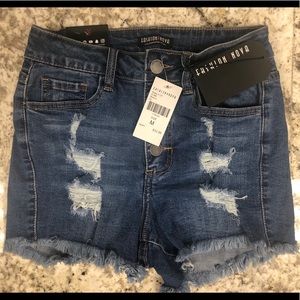 Fashion nova high waisted ripped shorts